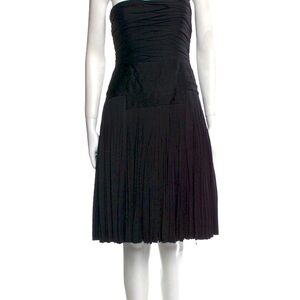 Silk Jill Stuart Pleated Strapless dress - looks Madame Gres inspired
